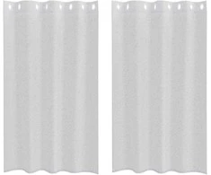 Voile Užuolaida 2 pcs Šviesiai pilka 175 x 140 cm Poliesteris