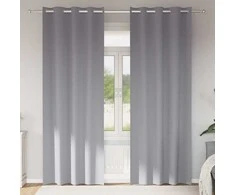 Užuolaidos su žiedais, blokuojančios šviesą 2 pcs