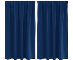 Užuolaidos su žiedais, blokuojančios šviesą 2 pcs