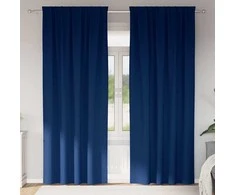 Užuolaidos su žiedais, blokuojančios šviesą 2 pcs