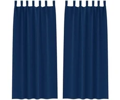 Užuolaidos su žiedais, blokuojančios šviesą 2 pcs