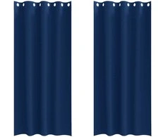 Užuolaidos su žiedais, blokuojančios šviesą 2 pcs