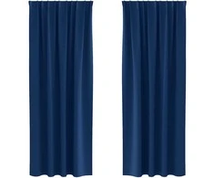 Užuolaidos su žiedais, blokuojančios šviesą 2 pcs