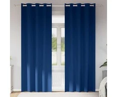 Užuolaidos su žiedais, blokuojančios šviesą 2 pcs