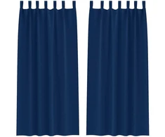Užuolaidos su žiedais, blokuojančios šviesą 2 pcs