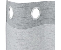 Voile Užuolaida 2 pcs Tamsiai pilka 140 x 140 cm Poliesteris