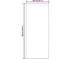 Voile Užuolaida 2 vnt. Tamsiai pilka 260 x 140 cm Poliesteris