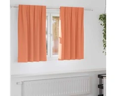 Užuolaidos su žiedais, blokuojančios šviesą 2 pcs Terakotos