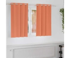 Užuolaidos su žiedais, blokuojančios šviesą 2 pcs Terakotos