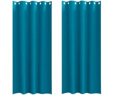 Užuolaidos su žiedais, blokuojančios šviesą 2 pcs Turkio