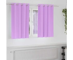 Užuolaidos su žiedais, blokuojančios šviesą 2 pcs Violetinė