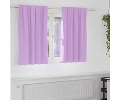 Užuolaidos su žiedais, blokuojančios šviesą 2 pcs Violetinė