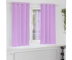 Užuolaidos su žiedais, blokuojančios šviesą 2 pcs Violetinė