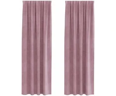 Užtemdymo užuolaidos 2 pcs Tamsiai rožinė 140 x 225 cm Aksomas
