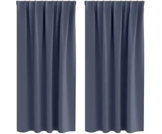 Užuolaidos su žiedais, blokuojančios šviesą 2 pcs Antracitas