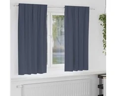 Užuolaidos su žiedais, blokuojančios šviesą 2 pcs Antracitas