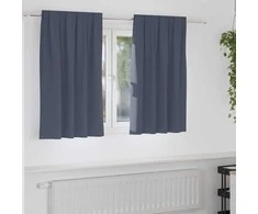 Užuolaidos su žiedais, blokuojančios šviesą 2 pcs Antracitas