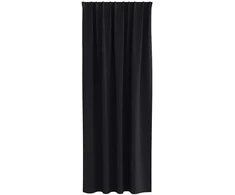 Užuolaidos su žiedais, blokuojančios šviesą 2 pcs Juoda