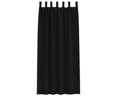 Užuolaidos su žiedais, blokuojančios šviesą 2 pcs Juoda