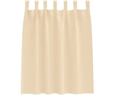 Užuolaidos su žiedais, blokuojančios šviesą 2 pcs Kreminė