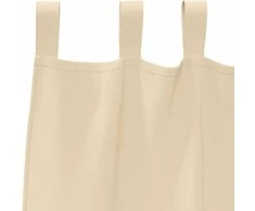 Užuolaidos su žiedais, blokuojančios šviesą 2 pcs Kreminė