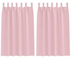 Užuolaidos su žiedais, blokuojančios šviesą 2 pcs