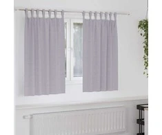 Užuolaidos su žiedais, blokuojančios šviesą 2 pcs Metalo pilka