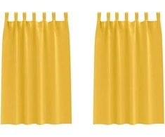 Užuolaidos su žiedais, blokuojančios šviesą 2 pcs