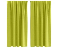 Užuolaidos su žiedais, blokuojančios šviesą 2 pcs Žalia