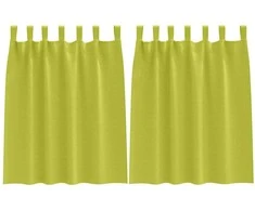 Užuolaidos su žiedais, blokuojančios šviesą 2 pcs Žalia