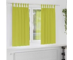 Užuolaidos su žiedais, blokuojančios šviesą 2 pcs Žalia