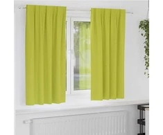 Užuolaidos su žiedais, blokuojančios šviesą 2 pcs Žalia