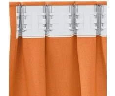 Užuolaidos su žiedais, blokuojančios šviesą 2 pcs Oranžinė