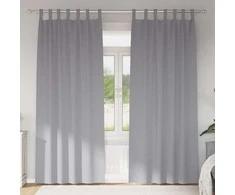 Užuolaidos su žiedais, blokuojančios šviesą 2 pcs