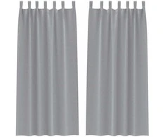 Užuolaidos su žiedais, blokuojančios šviesą 2 pcs