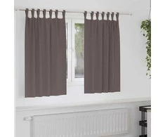 Užuolaidos su žiedais, blokuojančios šviesą 2 pcs Tamsiai rudas