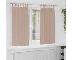 Užuolaidos su žiedais, blokuojančios šviesą 2 pcs Taupe