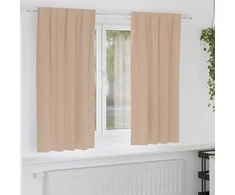 Užuolaidos su žiedais, blokuojančios šviesą 2 pcs Taupe