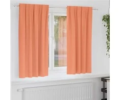 Užuolaidos su žiedais, blokuojančios šviesą 2 pcs Terakotos