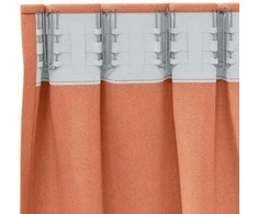 Užuolaidos su žiedais, blokuojančios šviesą 2 pcs Terakotos