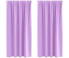 Užuolaidos su žiedais, blokuojančios šviesą 2 pcs Violetinė