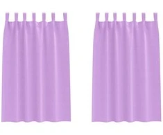 Užuolaidos su žiedais, blokuojančios šviesą 2 pcs Violetinė