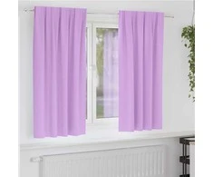 Užuolaidos su žiedais, blokuojančios šviesą 2 pcs Violetinė