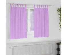 Užuolaidos su žiedais, blokuojančios šviesą 2 pcs Violetinė