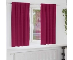 Užuolaidos su žiedais, blokuojančios šviesą 2 pcs Vyno raudona