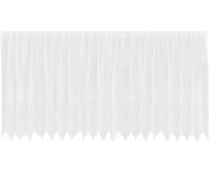 Nėrinių Užuolaida Gėlių Balta 140 x 500 cm Poliesteris