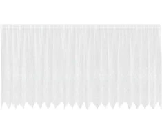 Nėrinių Užuolaida Gėlių Balta 160 x 500 cm Poliesteris