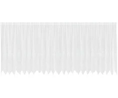 Nėrinių Užuolaida Gėlių Balta 180 x 600 cm Poliesteris