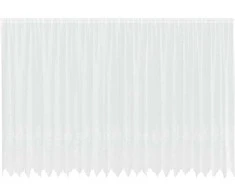 Nėrinių Užuolaida Gėlių Balta 200 x 600 cm Poliesteris