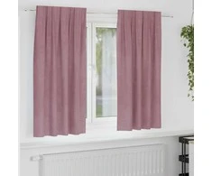 Užtemdymo užuolaidos 2 pcs Tamsiai rožinė 140 x 175 cm Aksomas